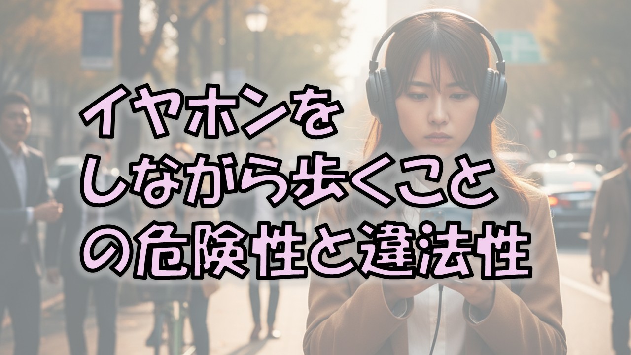 歩き イヤホン 違法